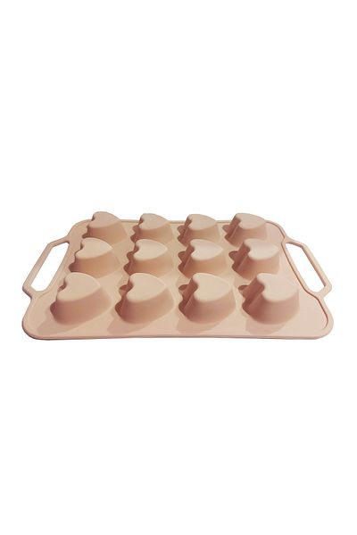 BV Tavă din silicon, 12 inimioare, 37 cm, Cookstyle, 129COF