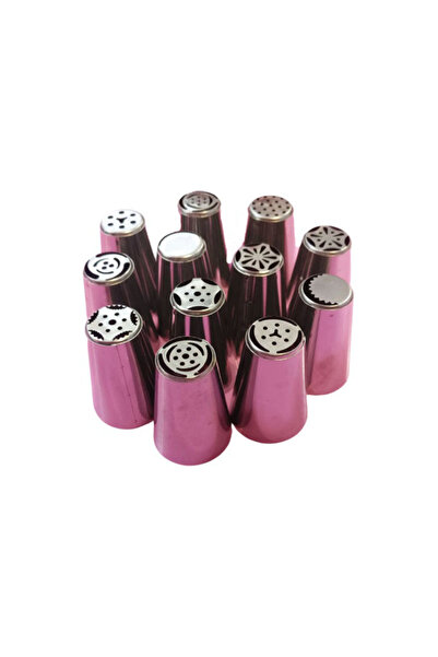 BV Комплект от 12 декоративни душ слушалки от неръждаема стомана, Rose, 58COF