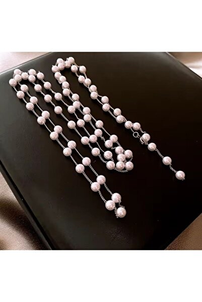 Generic Brand مجموعة قلادة من اللؤلؤ مكونة من قطعتين لتعزيز أناقتك
