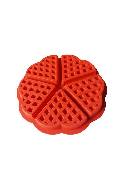 BV Silicone mold 5 cavities triangle, For Grofe, Red, 21 cm, 251COF