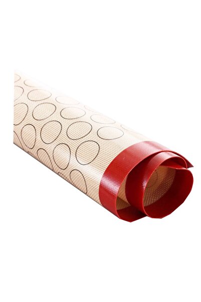 BV Covor de copt pentru macaroane, tavă antiaderentă, 40x30 cm, 67 de macaroane, alb