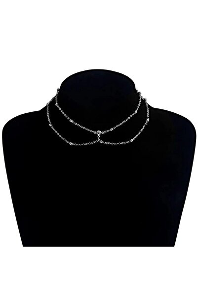 Generic Brand Two Layers of Stone Necklace to Complement Your Elegance