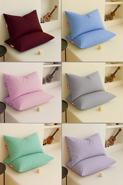 İQON غطاء وسادة 12 قطعة |   بورجوندي |   أزرق |   وردي |   رمادي |   نعناع | ...