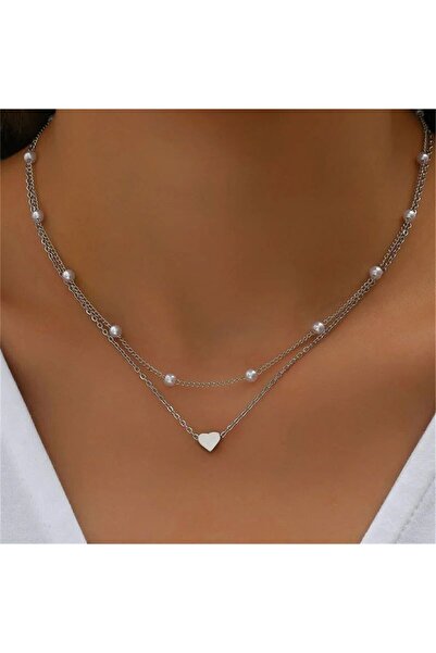 Shiklik MODA قلادة مرصعة باللؤلؤ تجمع بين الأناقة والرقي