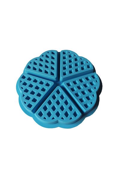 BV Matră de silicon triunghi cu 5 cavități, Pentru Grofe, Albastră, 21 cm, 253COF
