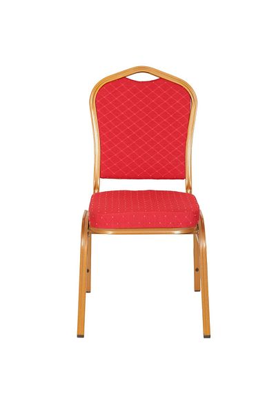 AWF AL WADI FURNITURE Troy Single Banquet Chair, Hall Chair, Marriage Chair, Event Chair, Stackable - RED