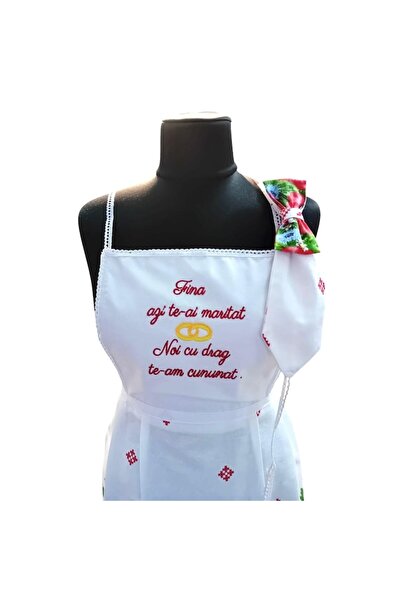 OEM Set kitchen aprons bride & groom, 4 pieces
