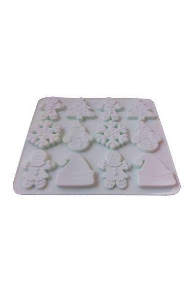 BV Silicone cake mold, 12 cavities, Winter Holidays, 152COF