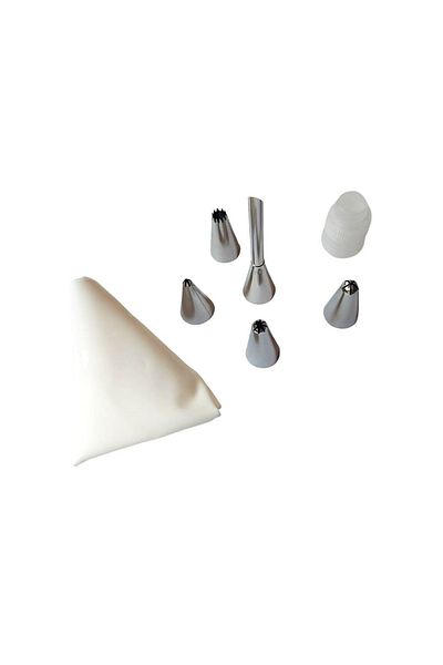 BV Set of 5 decorative stainless steel shower heads, 1 Adapter, 1 Silicone Cap, 448COF