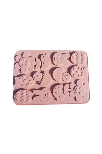 BV Formă de tort din silicon, Iepurași, Ou, Pui, Floare, 174COF