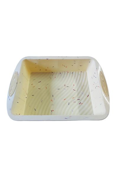 BV Formă de silicon pentru plăcintă sau tort, Galben, 20 cm, 472COF