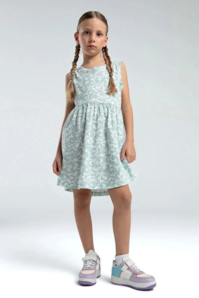 Rolypoly Kız Çocuk Yeşil Elbise