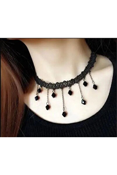 Shiklik MODA قلادة من الدانتيل المرصع بالحجارة لتعزيز أناقتك