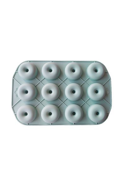 BV Formă de silicon cu 12 cavități, Pentru prăjituri sau brioșe, Verde, 28 cm, 235COF