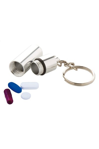 dalimag Silver key chain/medicine box