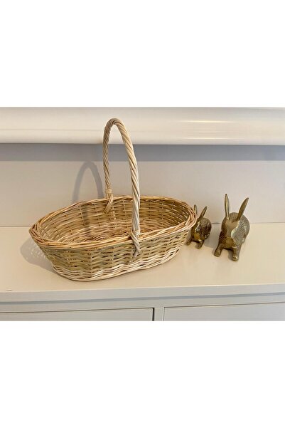 Beyaz Atölyem XXS Küçük Boy El Örmesi Sepet