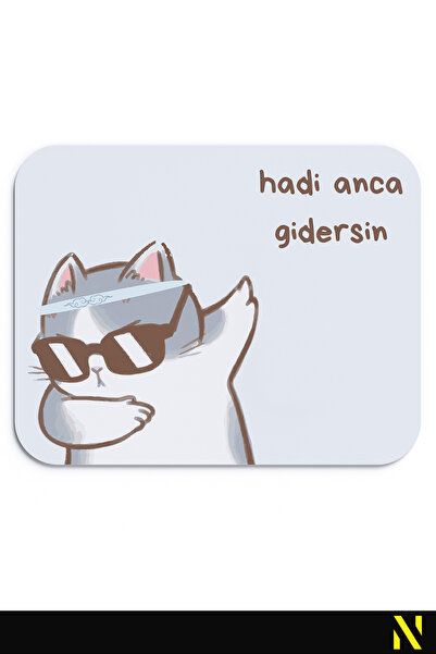 nilizma Cute Cat Ergonomic Mouse Pad - 23 cm X 19 cm - Anti-Slip Base Home and Office Use Mousepad