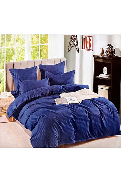 Pucioasa Double bed linen, Damask, Sulphur, 6 pieces, Fitted sheet 230x250 cm