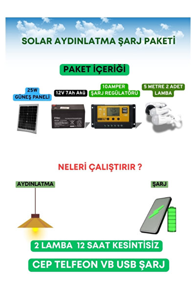 TNL Çobanlar İçin Seyyar Güneş Enerjili Lamba ve Şarj Seti