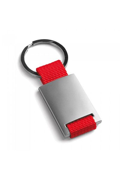 dalimag Metal key ring and straps, 28 x 60 x 6 mm, red