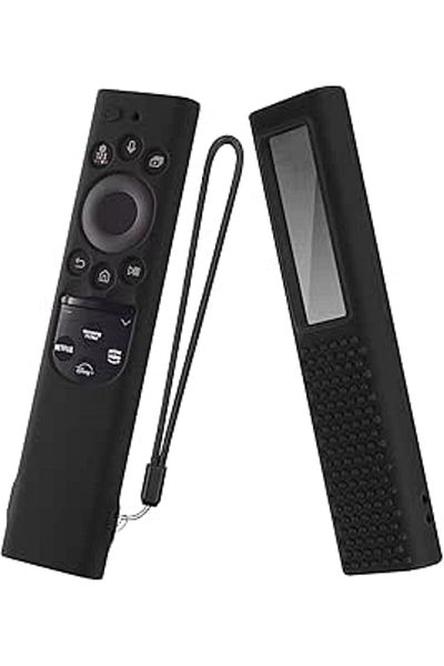 The Bros AKSHFETH Silicone Case for Samsung Smart TV Solar Cell Remote Control (Black)