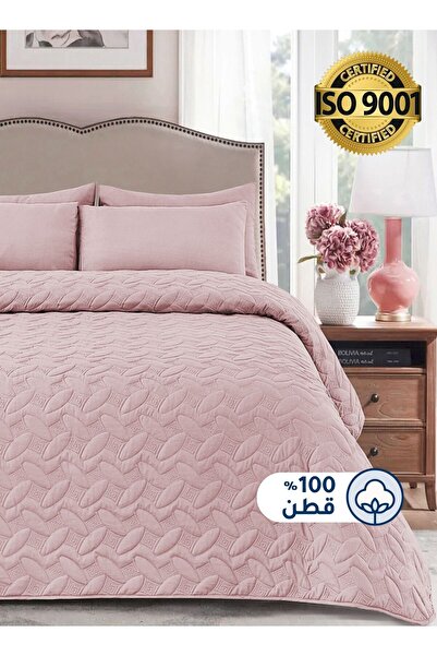 Master Home Textile طقم أغطية سرير قطنية مكون من 4 قطع يناسب سرير مزدوج مقاس ...