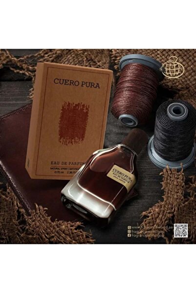 Fragrance World Cuero Pura, Eau de Parfum, Unisex, 70 ml