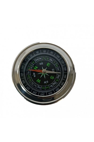 dalimag Mini Pocket Compass, Hiking, Camping, Aluminum, 8 cm