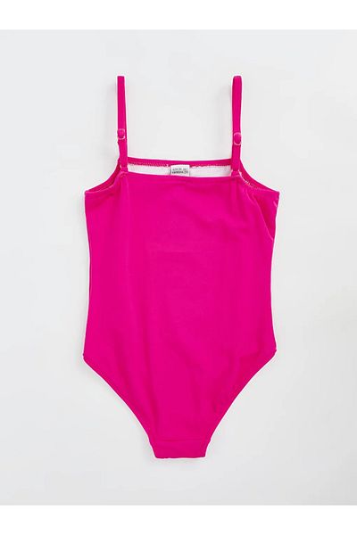 LC Waikiki Lcw Kids Pink Square Neck Girl's Swimsuit
