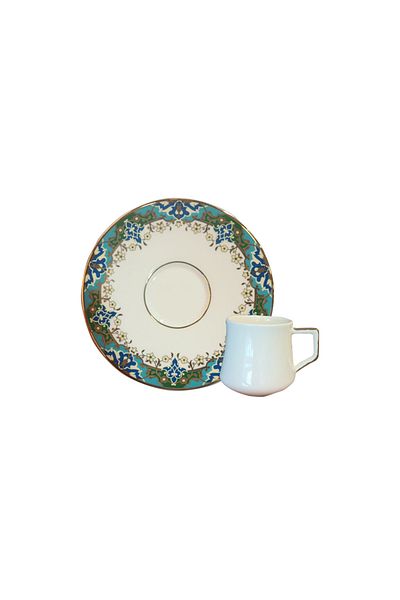 EVALIZA Tile Coffee Cup Set for 6 People 80 ml