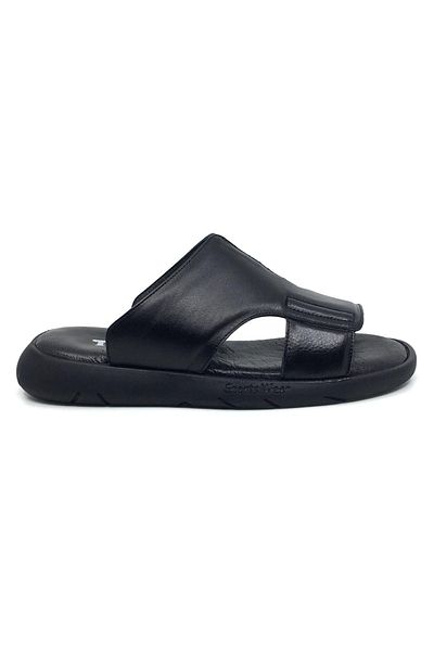 Taşpınar Ayakkabı 100% Genuine Leather Inside and Outside Orthopedic Men's Summer Comfortable Seamless Slippers 40-45