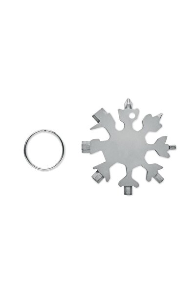 dalimag Surubelnita Multifunctionala cu Breloc, 17 functii, Gri, 6,3X6,3X0,7 cm