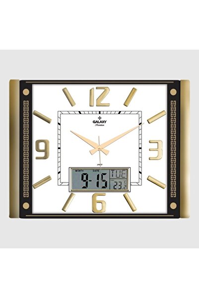 Fixport Galaxy T-711-A-2 Premium Termometreli ve Takvimli Duvar Saati