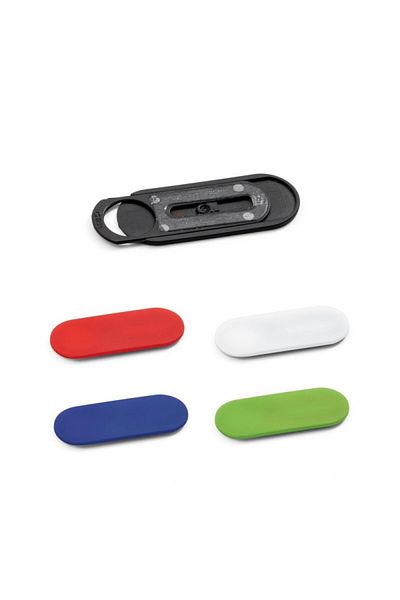 dalimag PP webcam protector with sliding cover and sticker on the back