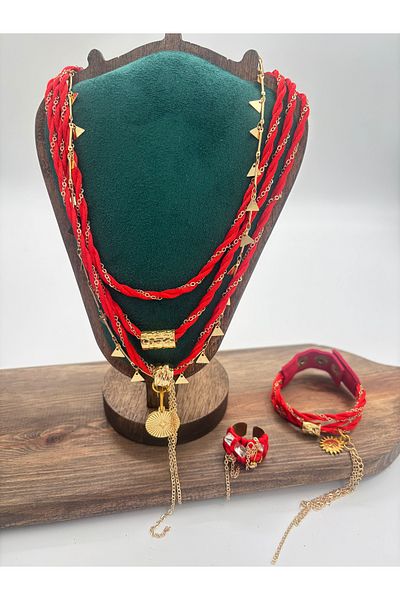 AGG TASARIM Macrame Necklace with Chain