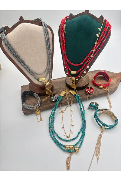 AGG TASARIM Macrame Necklace with Chain