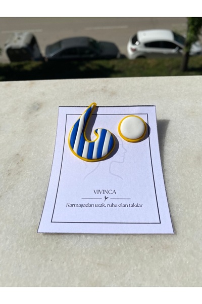 VIVINCA Handmade Polymer Clay Colorful Vibrant Lightweight Earrings - Vivinca...