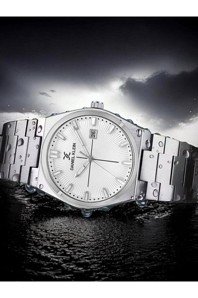 Daniel Klein Men's Watch – Original – Silver Color – Waterproof – Guaranteed – Bracelet – Gift Dkl00510.1.10