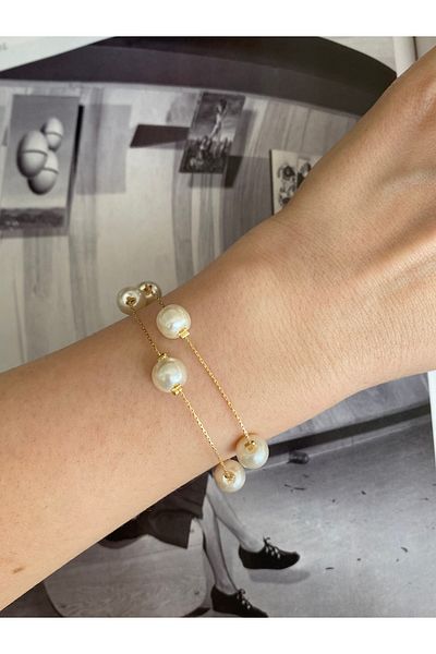 Pinery Jewels Women's Bracelet with Row Ball Pearl