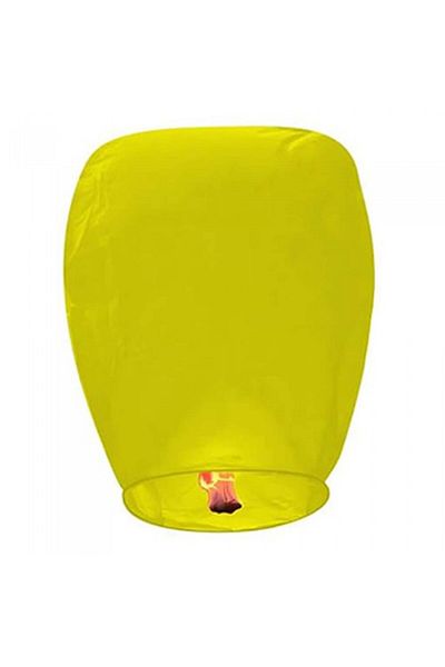 dalimag Lampion zburator, flippy, hartie biodegradabila, galben, 30 x 35 cm