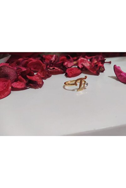 Genel Markalar Özel Tasarım Altın Harfli Yüzük - Kişisel Şıklık