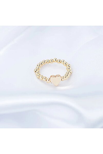 Genel Markalar Şık Boncuk Kalp Model Yüzük ile Tarzınızı Yansıtın