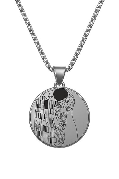 ArtinArt The Kiss - Gustav Klimt |   316L Steel Necklace