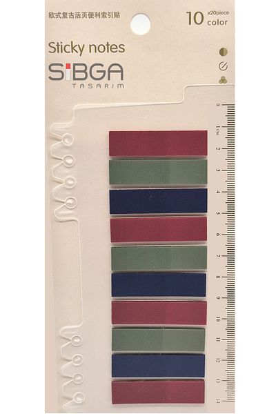 sibga tasarım Transparent Colored Postit Post-it Post It.Bookmark Bookmark Postit Sticker Note Paper 200 Sheets