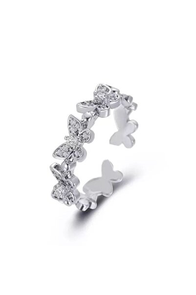 Shiklik MODA قم بتكملة أناقتك مع خاتم الفراشة الرائع المرصع بالأحجار