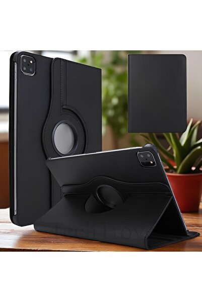 TechTrove Apple iPad Air 11 2024 Kılıf 360 Dönebilen Standlı Pu Deri Kılıf
