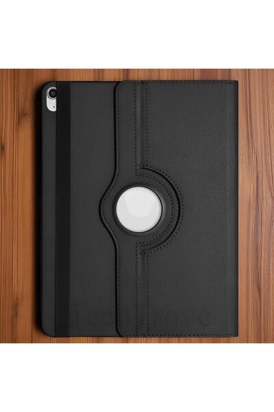 TechTrove Apple iPad Air 13 2024 Kılıf 360 Dönebilen Standlı Pu Deri Kılıf