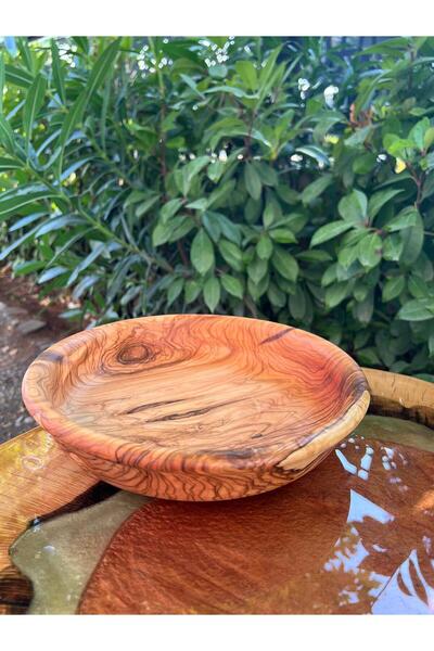 SUR AHŞAP EPOKSİ Zeytin Ağacından El Yapımı Organik Tabak 5*25 cm