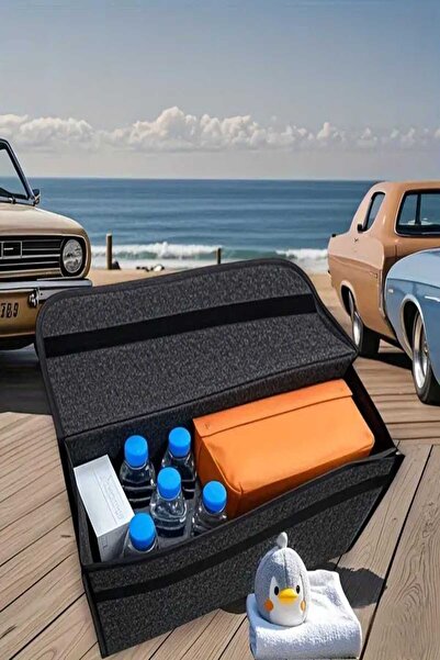 UYDEE Oto Bagaj Çantası Araç İçi Organizer Araba Bagaj Düzenleyici Katlanılab...