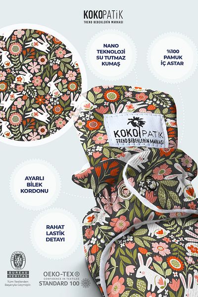 Kokopatik Floral Rabbit Panduf